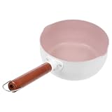 ibasenice Japanischer Holzgriff Babynahrung mit für Suppentopf Aluminium Glatter Oberfläche und Einfachem Verstauen für Zubereitung von Babybrei zu Hause