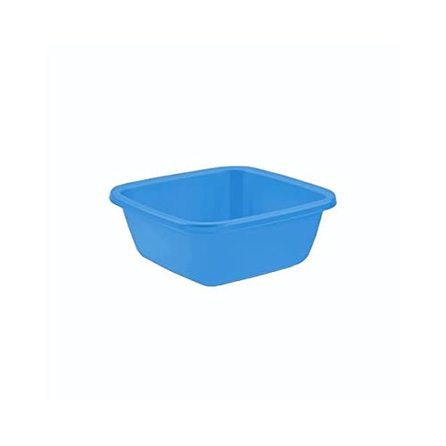 Bacinella In Plastica 34x34 Cm - Colore Celeste, Perfetta Per Bagno, Cucina O Pulizie