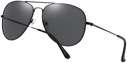 Pilot Style Designer Sunglasses - Classic Retro Shades for Unisex Men & Women UV400 Protection Glasses, Great for Cycling Golf Fishing Sports & Holidays