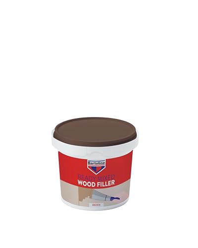 Bartoline Ready Mixed Wood Filler Brown 500g Durable & Easy-to-Use Filler for Interior & Exterior Wood Repairs