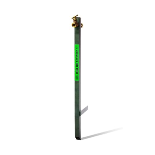 Yard Butler IHBE-6 Garden Hose Bib Extender - Durable Hose Stand for Keeping It Elevated - Convenient Garden Accessory - Rust-Resistant - Anti-Kink Design - Easy Installation