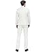2 Piece Mens Suit Ivory Prom Suits Homecoming Outfit Regular Fit Men's Dress Jacket Pants Set Size XXL
