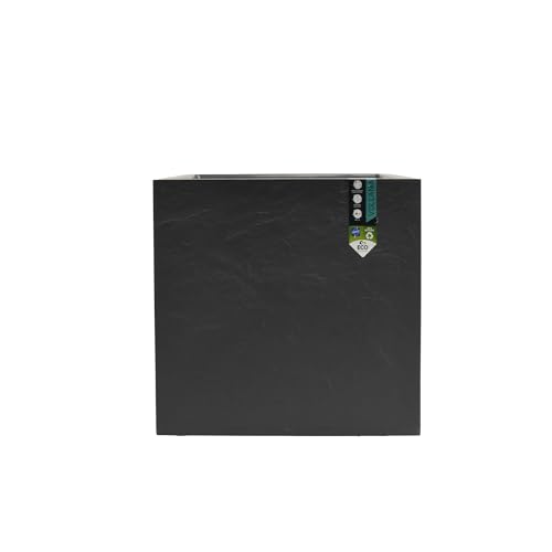 Pot Carré 50 cm Volcania 57L Gris Anthracite Double Paroi EDA - 6