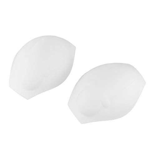 CHICTRY 2Pcs Mens Sexy Enlarge Penis Bulge Pouch Pad Sponge Front Enhancing Boxer Brief Pad White One Size
