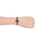 Fossil-Women-Leather-Carlie-Mini-Analog-Blue-Dial-Watch-Es4701-Band-Color-Brown