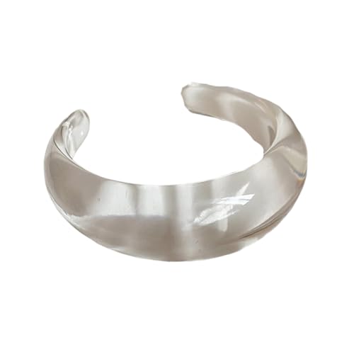 Pulsera de resina con estampado floral elegante y cómoda para mujer