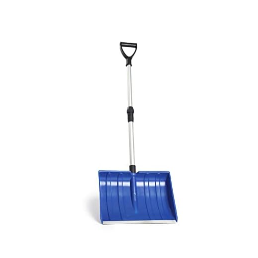 Meititi Snow Shovel,2024 New Upgrate, 47 Inch Portable Snow Shovels with D-Grip, Non-Slip Sponge and Durable Aluminum Blade, Large Snow Shovel for Driveway Car, Blue
