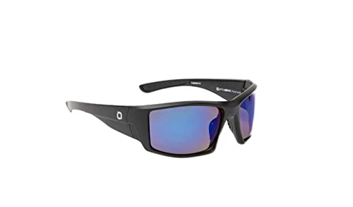 Optic Nerve Blackwater Sunglasses, Polarized Active for Men/Women, Black Frame/Smoke Blue Lens