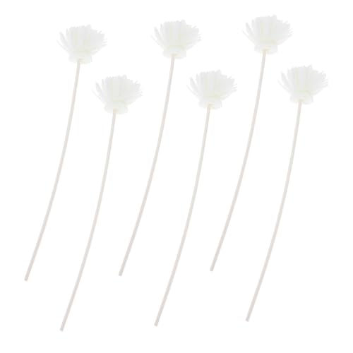 GRIRIW 6pcs Artificial Flower Rattan Diffuser Sticks for Home Decor Continuous Release for Spa and Office Elegant Fragrance Dispersal for Events and Weddings