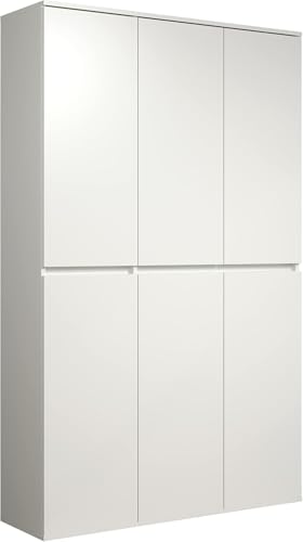 trendteam Smart Living - Armoire multifonctionnelle Armoire Polyvalente - Armoire - Nevada - Taille d'assemblage (LxHxP) 111 x 191 x 34 cm - Couleur Blanche -...