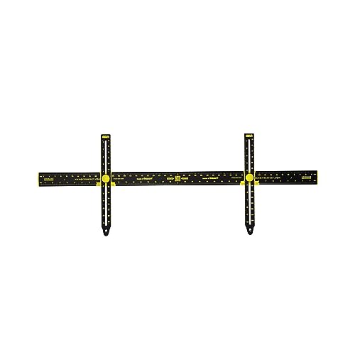 Image of Hang It Perfect Picture Hanging Tool,Picture Frame Wall Hanging Tool with Level, Wall Picture Hanger Mounting Tool,36 inch-Black