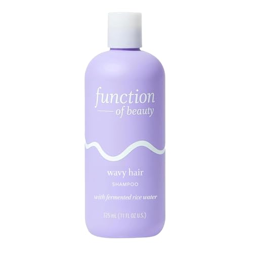 Function of Beauty Wavy Hair Shampoo, 11 oz - Formulated with Fermented Rice Water to Strengthen and Promote Elasticity, Sulfate Free, Customizable Haircare
