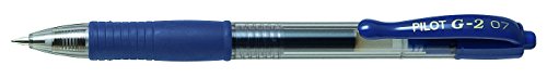 Pilot, Penna roller G207, con inchiostro gel, retrattile, tratto da 0,7 mm 0,7 mm Single Blu e nero