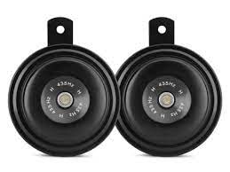myTVS Double Horn for All Cars and Bikes | Stylish & Water-Resistant Horns | Set of 2 Horns | HO-4