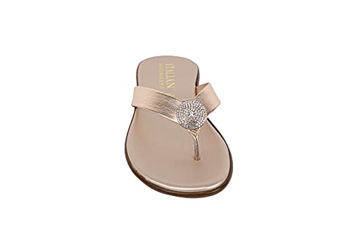 Gea - Thong Sandal Nude Metallic / 9 #TOP6