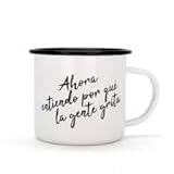 TAZA METALICA DEFREDS AHORA ENTIENDO POR QUE LA GENTE GRITA (TANTANFAN)