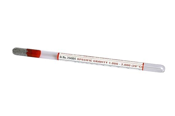 LABART GLASS HYDROMETER SPECIFIC GRAVITY (Range -1000-2000) - (Set Of 1)-image-34