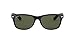 Ray-Ban Unisex RB2132 New Wayfarer Polarized Square Sunglasses, Black/Polarized Green, 58 mm