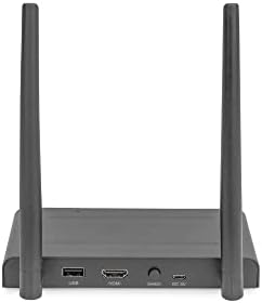 DIGITUS Bezprzewodowy przedłużacz KVM HDMI - zasięg do 200 m - FullHD 1080p/60Hz - punkt-punkt - HDMI Loop Out - transmisja IR - czarny