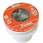 Arrow Hart/Cooper, S8, Fuse Plug Slow Blow Acting 8A 125V Threaded Socket Plug 29.46 X 31.75mm Box (2 Item/s)
