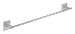 Produktbild GROHE Start Cube - Badetuchhalter (Stichmaß 558 mm, verdeckte Befestigung, Material: Metall), supersteel, 41089DC0