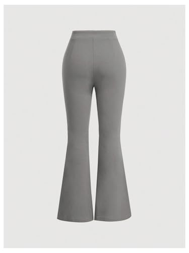 SOLY HUX Women's High Waisted Flare Pants Bell Bottom Business Office Work Pants Trousers2