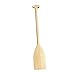 kowaku Boat Paddle Wood Outdoor Pool Lightweight 90cm Sturdy Nautical Decoration Decoration Canoe Oar Hand Crafted T Handle Boat Oar, Beige