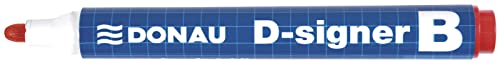 DONAU D-Signer B - Rotulador para pizarra blanca (10 unidades, punta redonda de 2 a 4 mm, resistente al secado, hasta 72 horas sin tapa), tinta no tóxica Cover