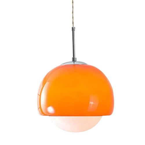 Lámpara de araña de vidrio soplado artesanal y diseño industrial moderno E14