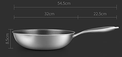 Wok de acero inoxidable con superficie no adhesiva miniatura 3