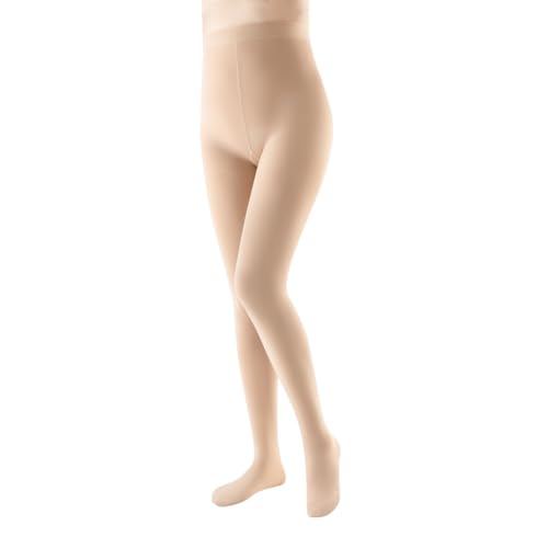 JOYNÉE Women's 80D Soft Opaque Tights Solid Color Pantyhose High Waist Footed Pantyhose,Nude,Size L-XL