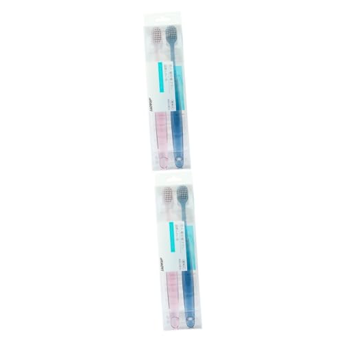 FRCOLOR 2 Series Cepillo De De Cerdas Suaves Cepillo De Para Adultos Cepillo De Ultrasuave Encías Sensibles Limpiador De Mascota 2 Piezas*2
