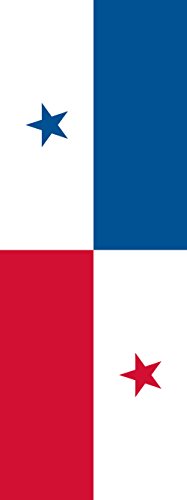 Drapeau Panama format portrait de 6m² pour mât vertical dimensions 400x150cm