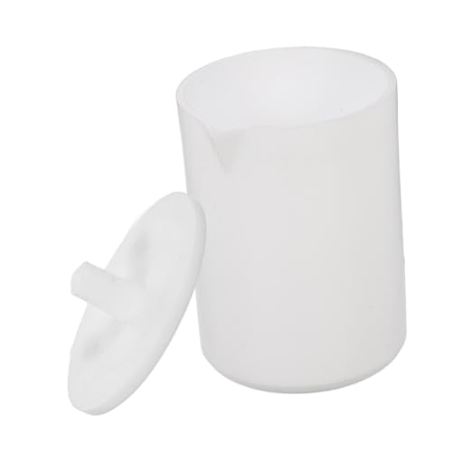 Cabilock Beaker Mug Science Experiment Measuring Beaker Acid Base Resistant Chemistry Cup Includes One Beaker and One Lid for Lab and Kitchen Use