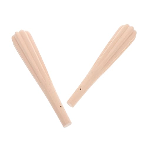 Toddmomy Mécaniques de Réglage Finition Polie Élégante, Résistantes à L'usure 2 Pièces en Bois Beige pour Erhu pour Performance et Enseignement Musical