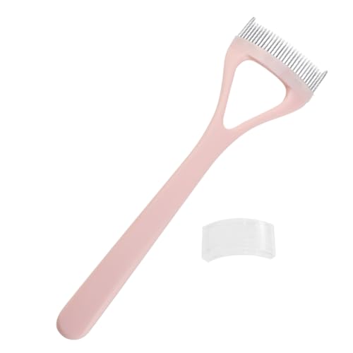 Peine de pestañas de rímel, herramienta aplicadora separadora de pestañas de 12 x 3 x 3 cm, cepillo profesional para el aseo de pestañas, suministro multifuncional de belleza para ojos, herramientas