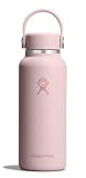 Hydro Flask Micro Bottle - Insulated Mini Leak Proof Flask for Purse or Pocket in 13.5 Oz Trillium Pink