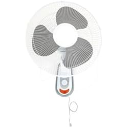Ventilador Tiga GROWMANIA Ventilador de Pared con 3 Velocidades 40 W Potencia 40 Cm | Ventilador Eléctrico Blanco con 3 Aspas | Silencioso y Cabezal Giratorio