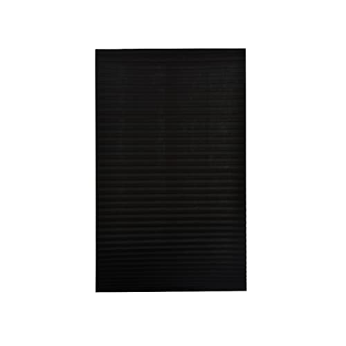 Mibee Cortinas plissadas blackout para janela cortina blackout bloco de luz preto sem fio 35