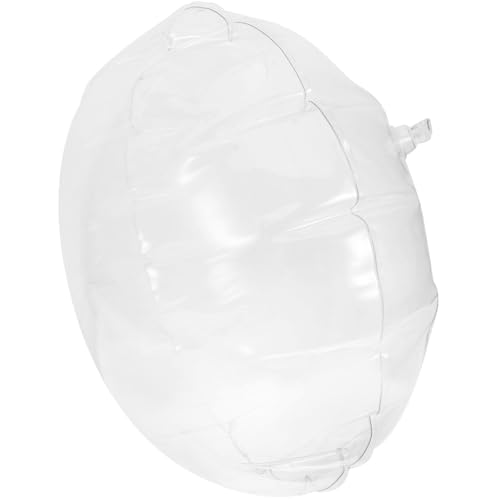 COOPHYA Almohada Inflable Redonda de PVC para Viaje y Oficina, Cojín de Asiento Portátil Fácil de Limpiar y Transportar, Adecuado para Tren y Camping