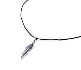 MATERIALS - 925 Sterling silver and Greek leather cord. Greek leather cord used for this necklace is the top quality leather cord. It will weather with wear over time but will last a long time under normal wear. Occasional wipe with a microfiber clot...