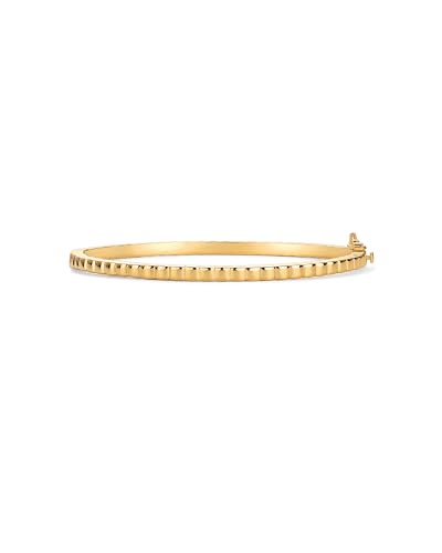 Image of PAVOI 14K Gold Plated Cubic Zirconia Bangle Tennis Bracelets for Women | Classic Love Cuff Bangle Bracelets