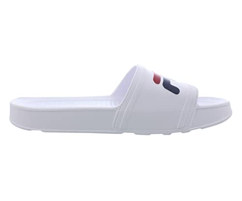 Fila Sleek Slide Lt Mens Sandals Size 8, Color: White #TOP2