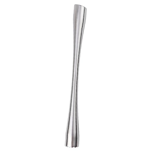 Garneck Cocktail Muddler Flat End for Crushing Stainless Steel Barware Muttler for Drinks