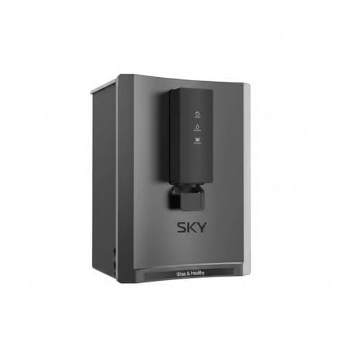 Image of Kenzz SKY Metallic RO Water Purifier | 9-10 L Storage | RO + UV + TDS Adjuster + Mineraliser | High Purification Capacity 14-18 L /hr | Suitable for High TDS Water up to 2500 PPM | (Anchor Grey)