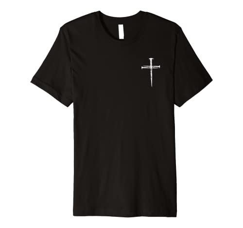 Jesus Cross Three Nails Christian Vintage Premium T-Shirt