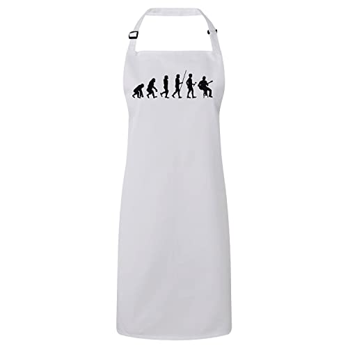 Tablier cuisine guitare acoustique en textile premium pour mélomane