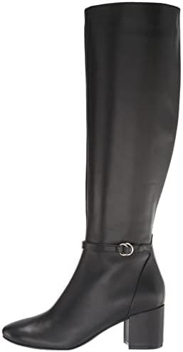 Cole Haan Women's Dana Block Heel Boot 60MM Equestrian, Black Princess Leather, 7 | Image 7