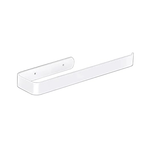Toalleros de Baño sin Taladro, Toallero Adhesivo Baño, Toallero Blanco para Baño, Cocina, Garaje, Cuarto de Ducha, Aluminio (Blanco)