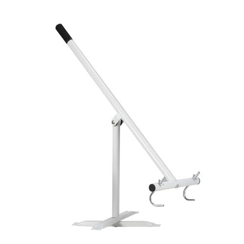 NEWTRY Manual Trash Compactor Mini, 120L Home Manual Garbage Compressor w/X-shaped Base for Small Outdoor Wheelie Bin, Reduces Rubbish Volume for Kitchen, Garden, Restaurant, Office